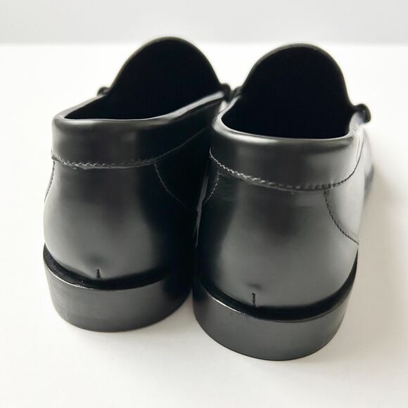 NEW Jimmy Choo Mocca Gold Tone Star Chain Loafers Black Leather Size IT 39 US 9 - Picture 4 of 7